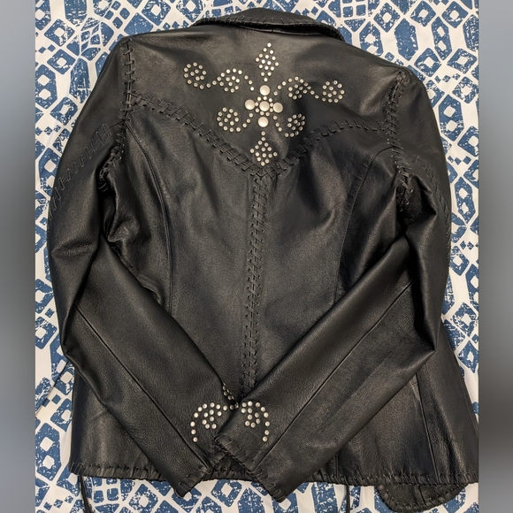 Roper Leather Blazer Jacket - Picture 2 of 3